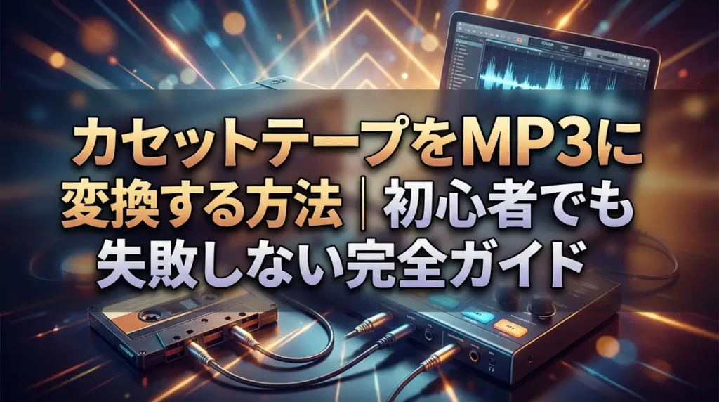 カセットテープをMP3に変換する方法｜初心者でも失敗しない完全ガイド