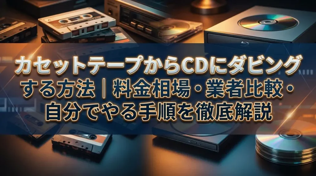 カセットテープからCDにダビングする方法｜料金相場・業者比較・自分でやる手順を徹底解説