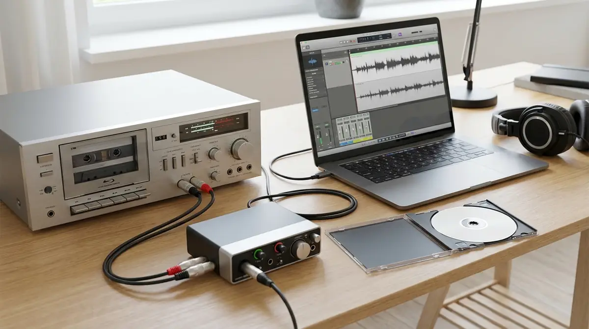 カセットテープを自分でCDにダビングする方法【必要機材と手順】