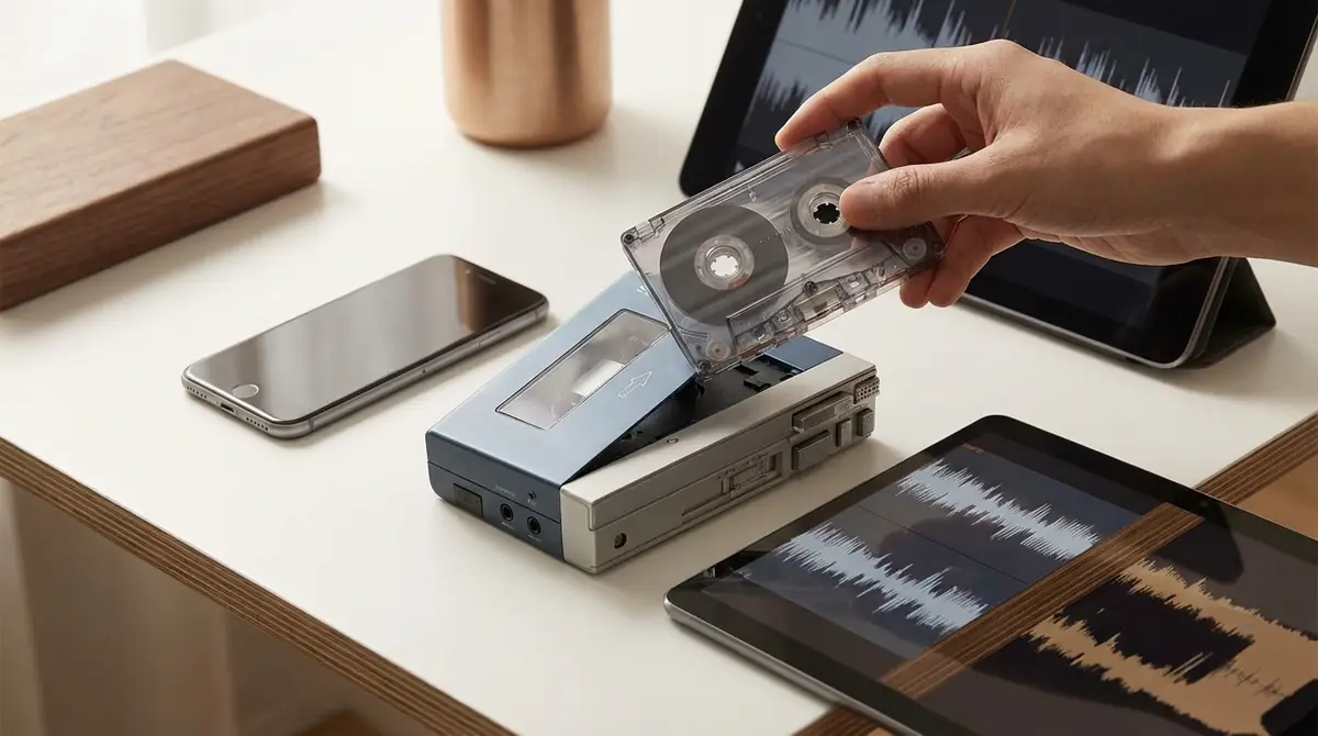 パソコンなしでカセットテープをデジタル化する方法