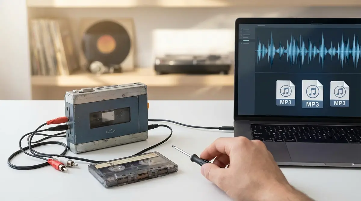 カセットテープのMP3変換でよくあるトラブルと解決策