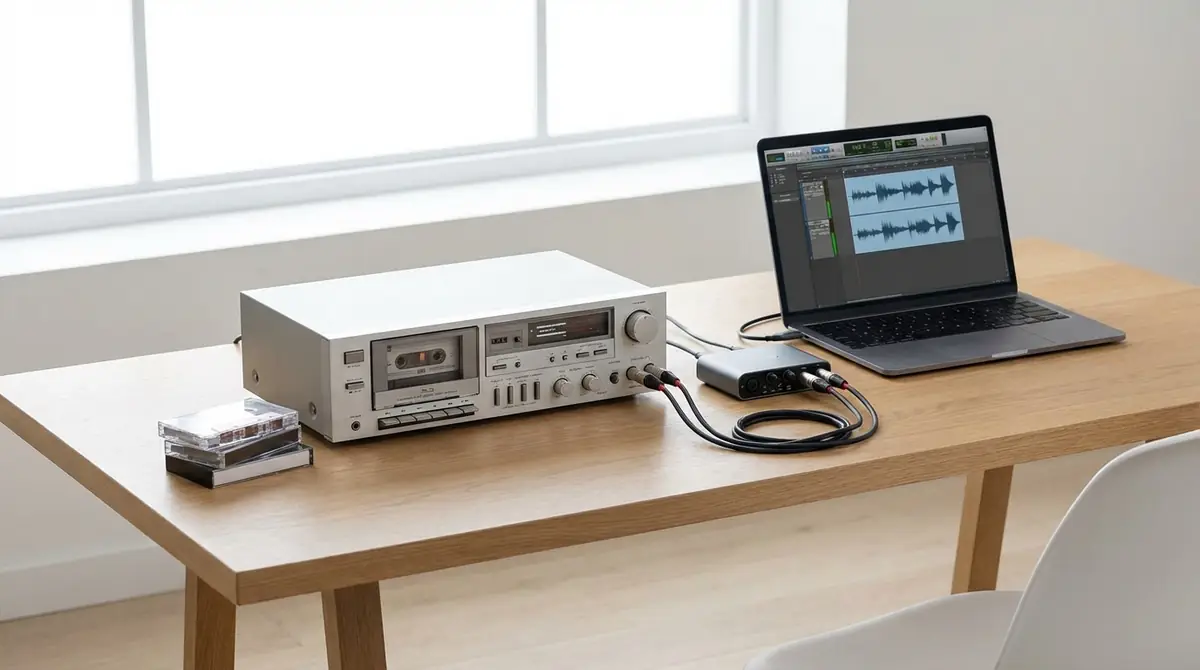 カセットテープのデジタル化に必要なもの3つ