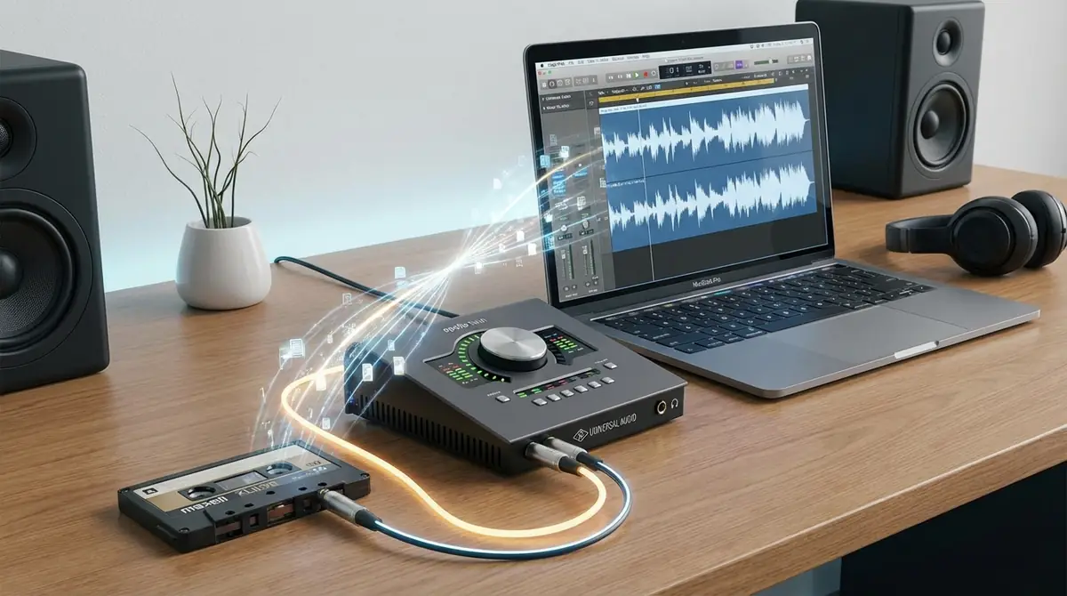 カセットテープがデジタルファイルになる仕組み