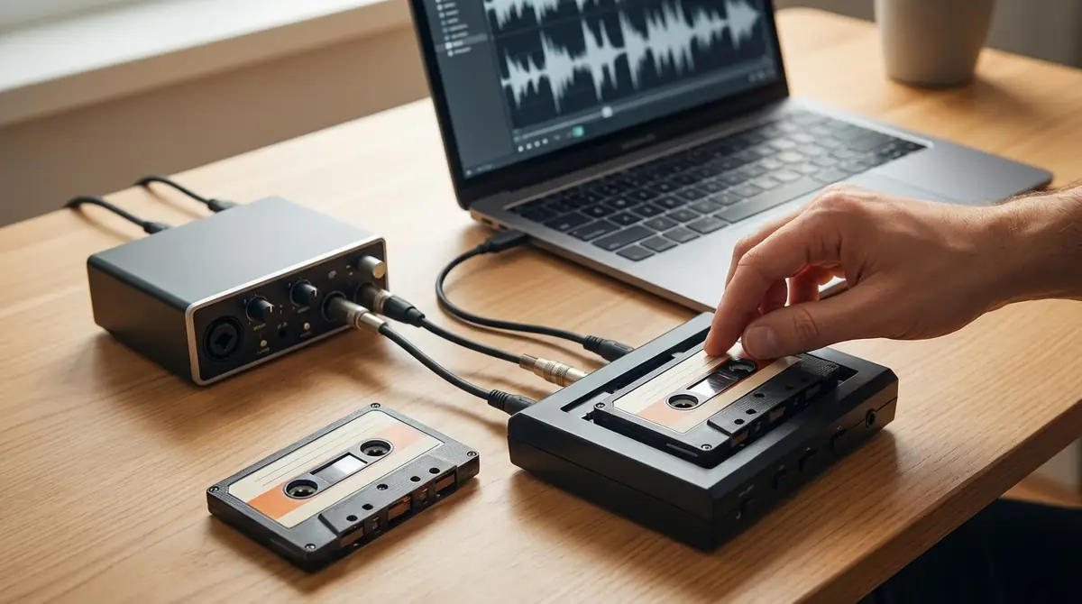 カセットテープをパソコンに取り込む6ステップ