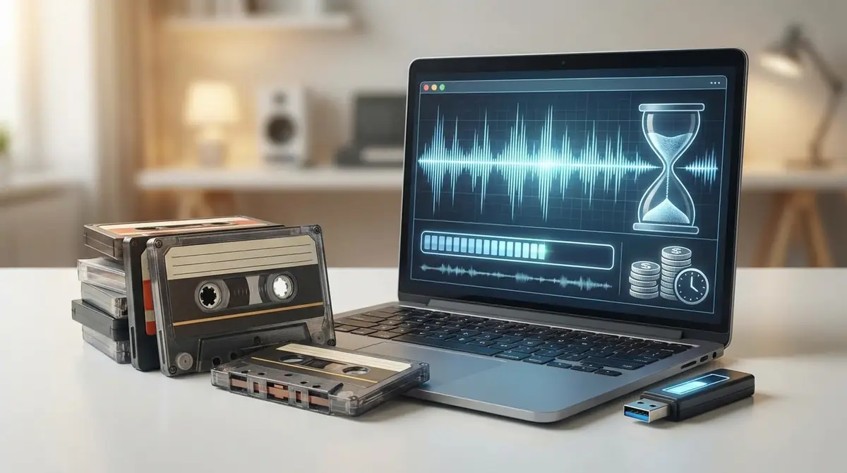 カセットテープのデジタル化業者の料金相場と納期【結論】