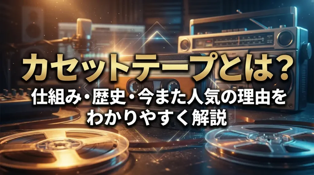 カセットテープとは？仕組み・歴史・今また人気の理由をわかりやすく解説