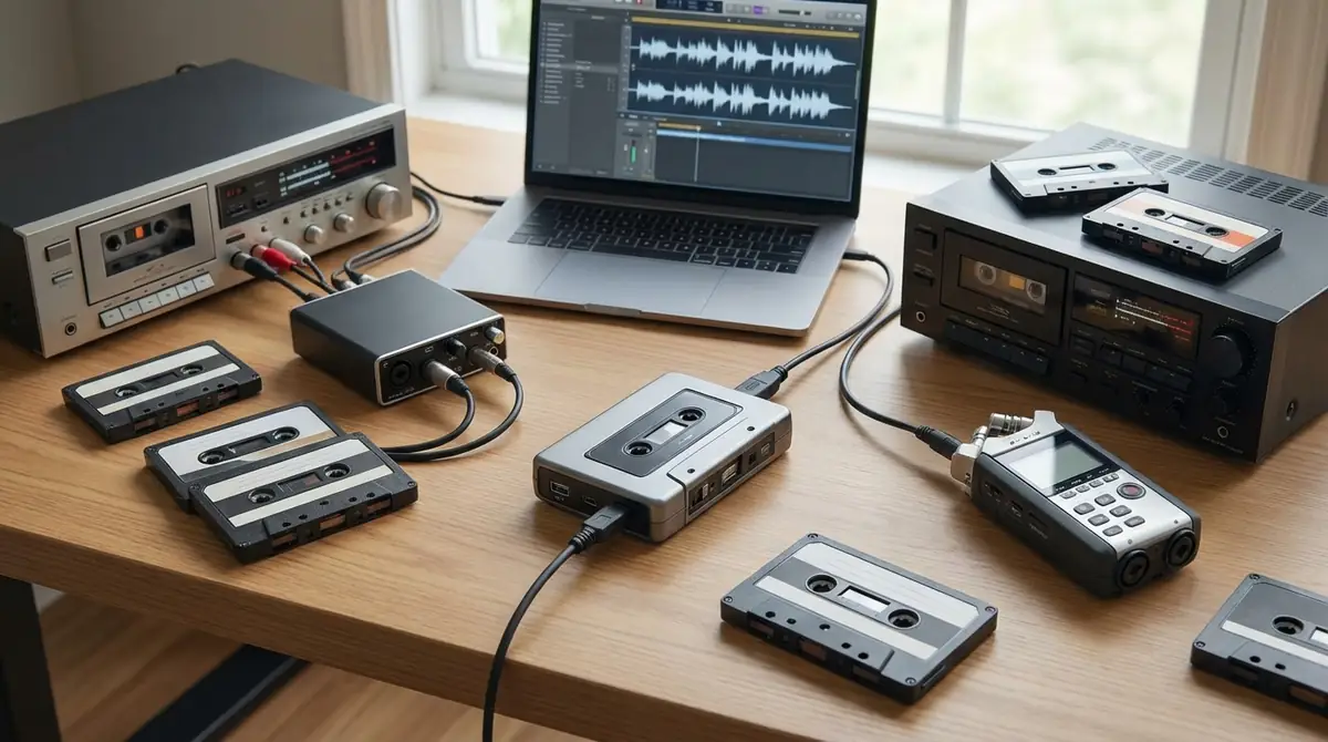 カセットテープをデジタル化する3つの方法と選び方
