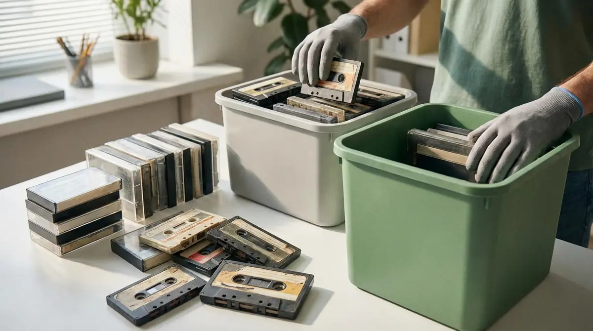 古いカセットテープの正しい捨て方・処分方法