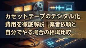 カセットテープのデジタル化費用を徹底解説｜業者依頼と自分でやる場合の相場比較