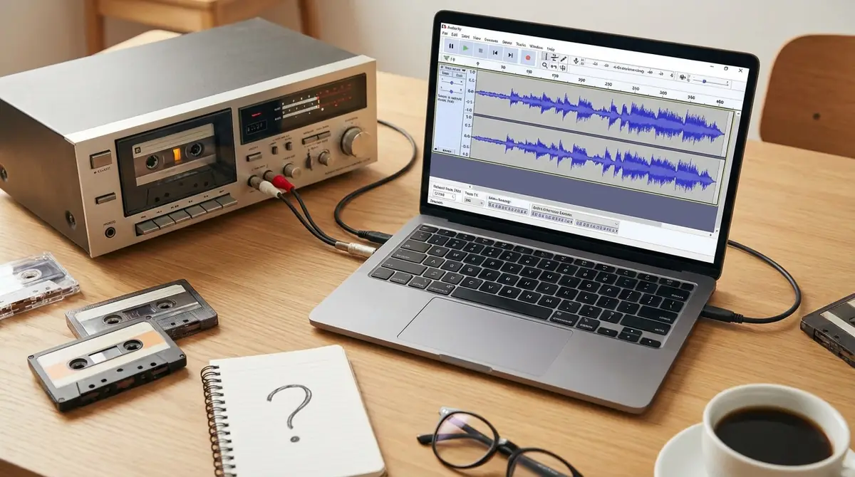 Audacityでのカセットテープ取り込みに関するよくある質問