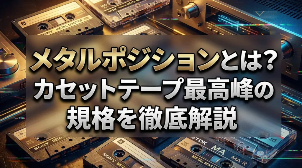 メタルポジションとは？カセットテープ最高峰の規格を徹底解説