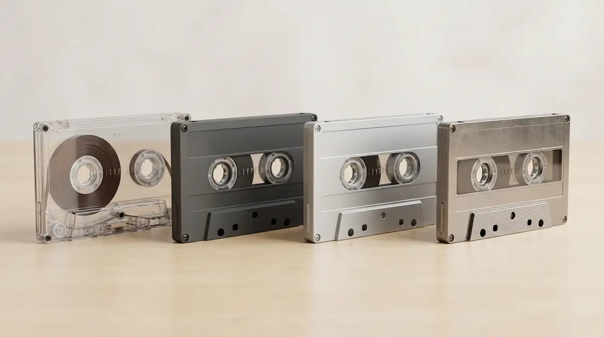 カセットテープの種類一覧｜TYPE I〜IVの違いを徹底比較