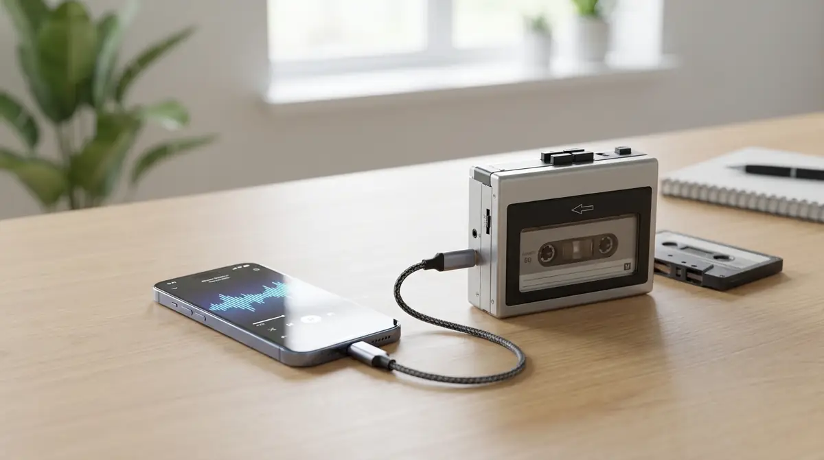 【PC不要】スマホに直接カセットテープを取り込む手順