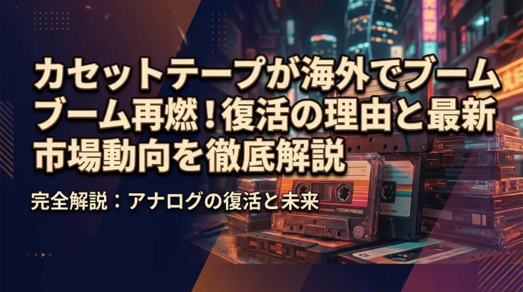 カセットテープが海外でブーム再燃！復活の理由と最新市場動向を徹底解説