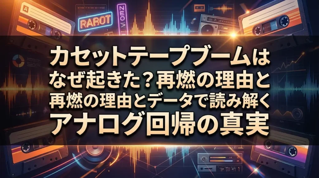 カセットテープブームはなぜ起きた？再燃の理由とデータで読み解くアナログ回帰の真実