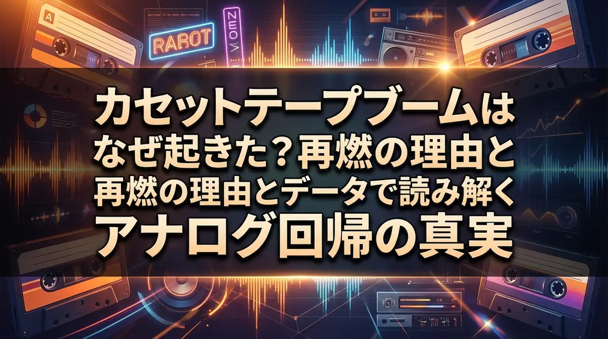 カセットテープブームはなぜ起きた?再燃の理由とデータで読み解くアナログ回帰の真実