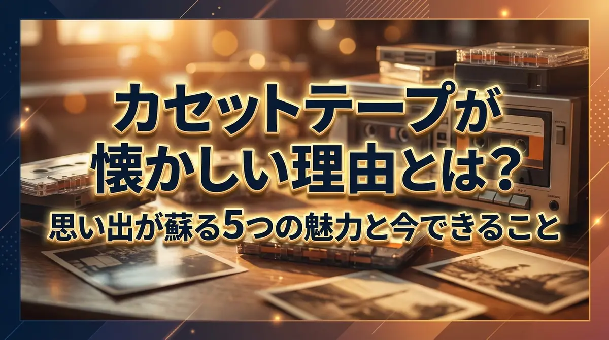 カセットテープが懐かしい理由とは?思い出が蘇る5つの魅力と今できること