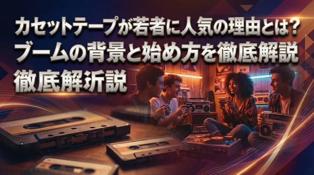 カセットテープが若者に人気の理由とは？ブームの背景と始め方を徹底解説