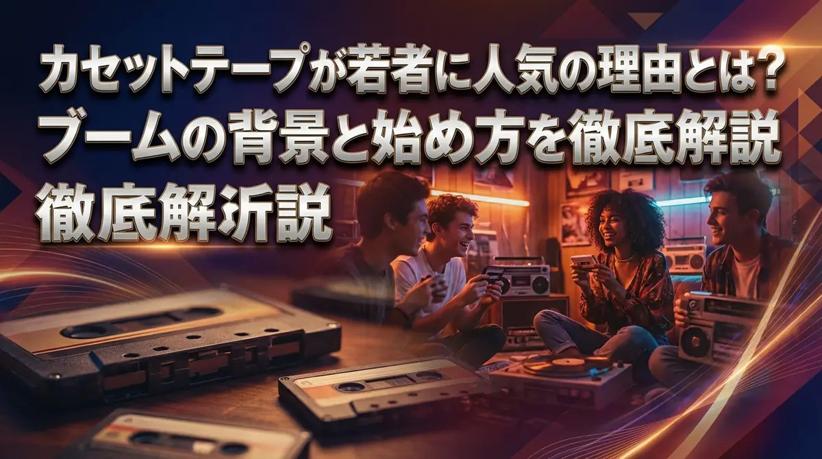 カセットテープが若者に人気の理由とは?ブームの背景と始め方を徹底解説