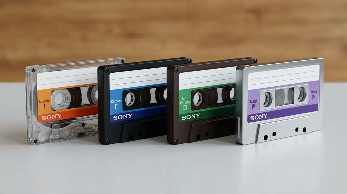 SONYカセットテープの種類|TYPE I〜IVの違いを解説