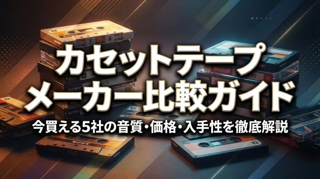 カセットテープメーカー比較ガイド｜今買える5社の音質・価格・入手性を徹底解説