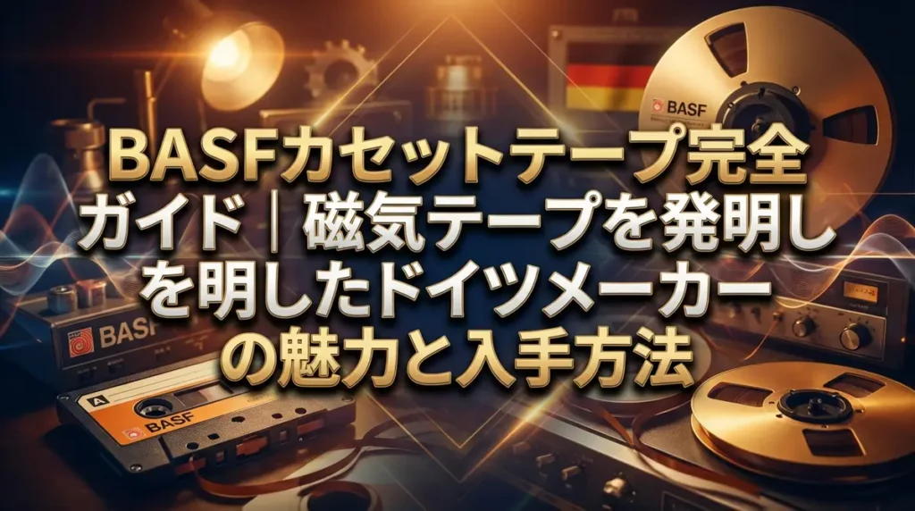 BASFカセットテープ完全ガイド｜磁気テープを発明したドイツメーカーの魅力と入手方法