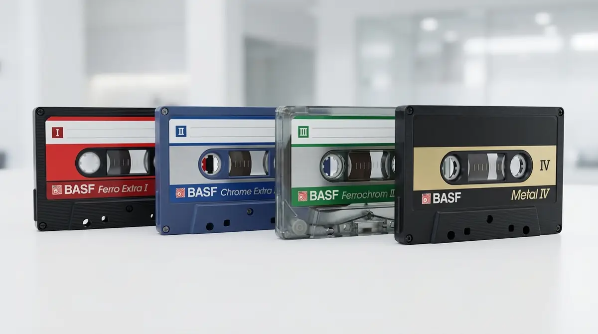 BASFカセットテープの種類と特徴【Type別に解説】