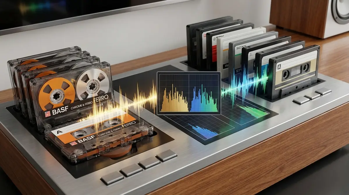 BASFカセットテープと他ブランドの音質比較