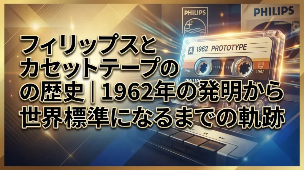 フィリップスとカセットテープの歴史｜1962年の発明から世界標準になるまでの軌跡