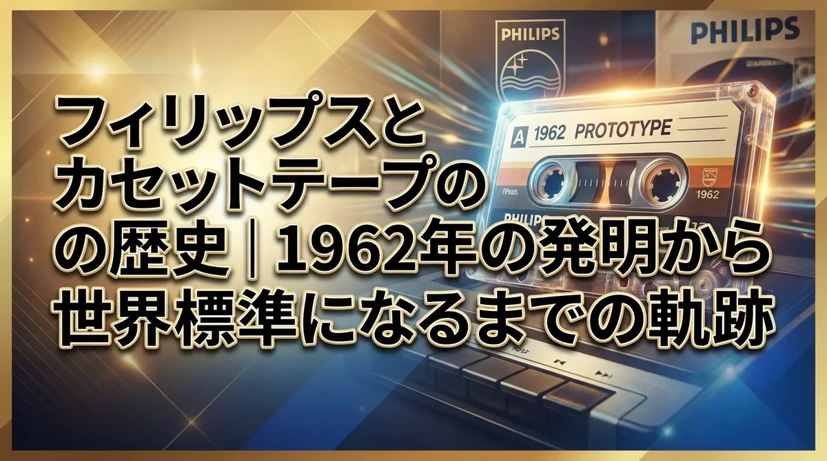 フィリップスとカセットテープの歴史|1962年の発明から世界標準になるまでの軌跡