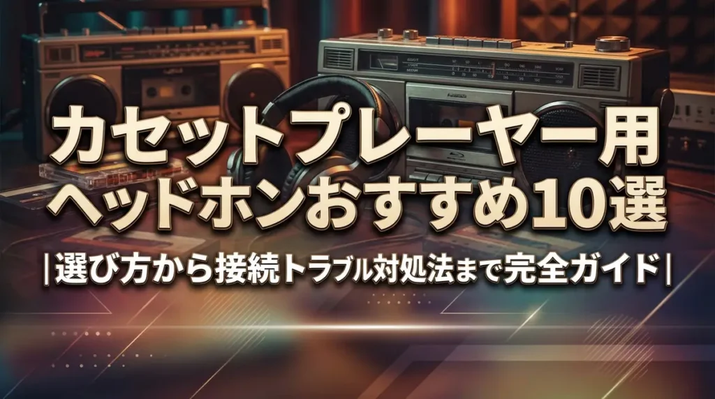 カセットプレーヤー用ヘッドホンおすすめ10選｜選び方から接続トラブル対処法まで完全ガイド