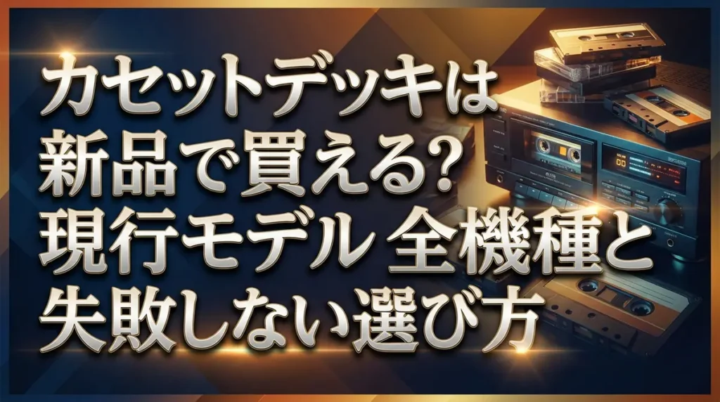 カセットデッキは新品で買える？現行モデル全機種と失敗しない選び方