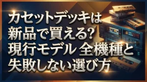 カセットデッキは新品で買える？現行モデル全機種と失敗しない選び方