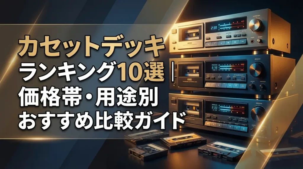 カセットデッキランキング10選｜価格帯・用途別おすすめ比較ガイド