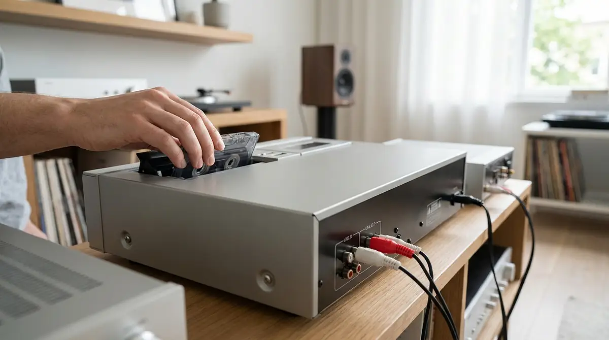 カセットデッキの基本的な使い方と接続方法