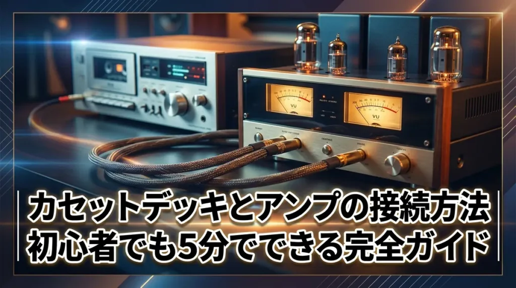 カセットデッキとアンプの接続方法｜初心者でも5分でできる完全ガイド