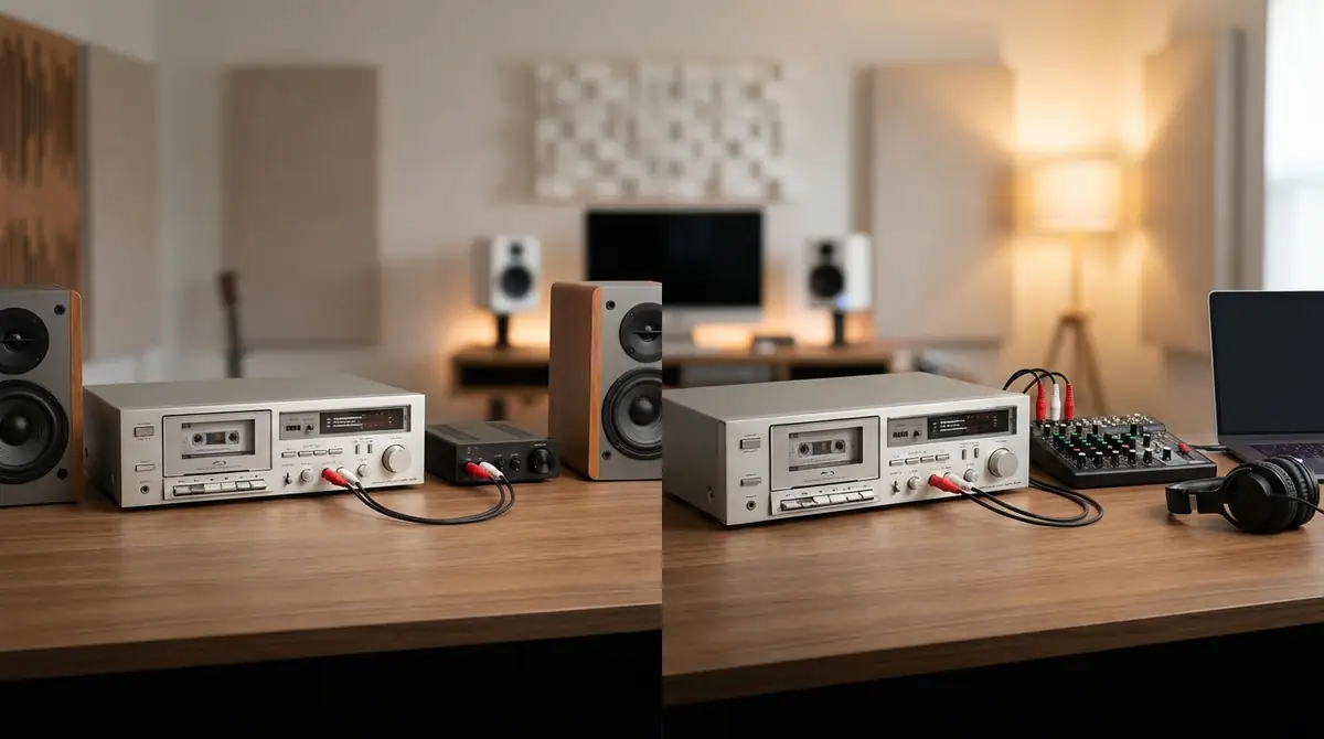 カセットデッキ接続パターン別解説｜再生のみ・録音ありの違い