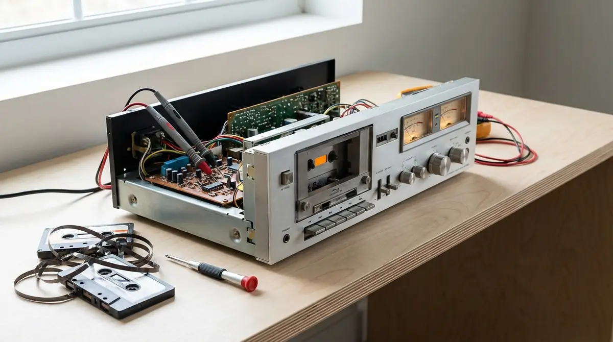 カセットデッキの音が出ない・おかしいときのトラブルシューティング