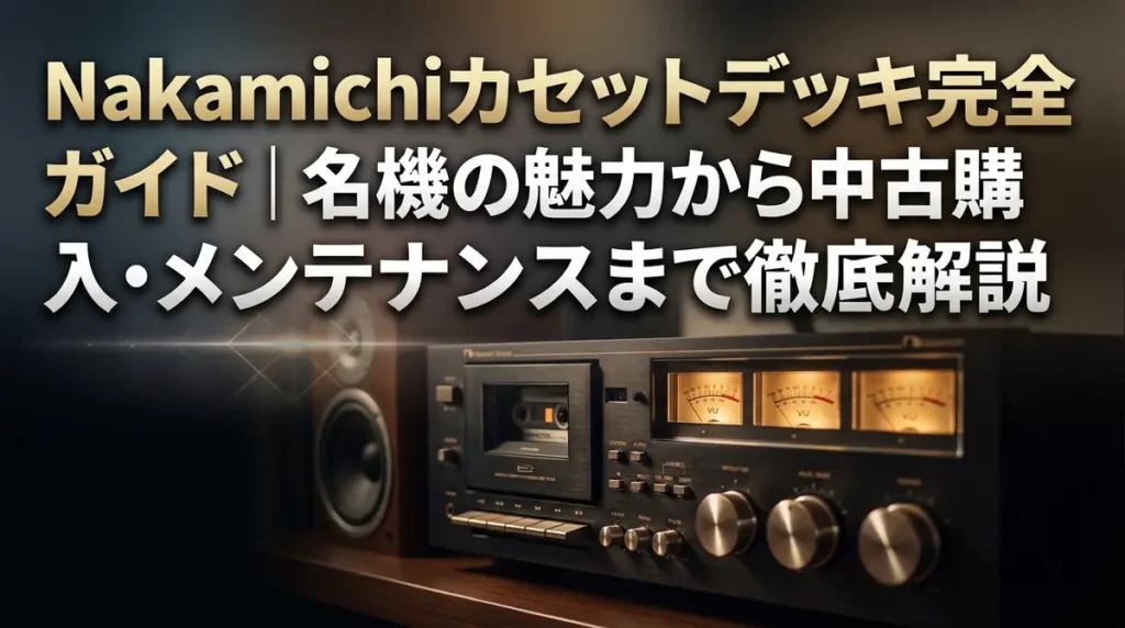 Nakamichiカセットデッキ完全ガイド｜名機の魅力から中古購入・メンテナンスまで徹底解説