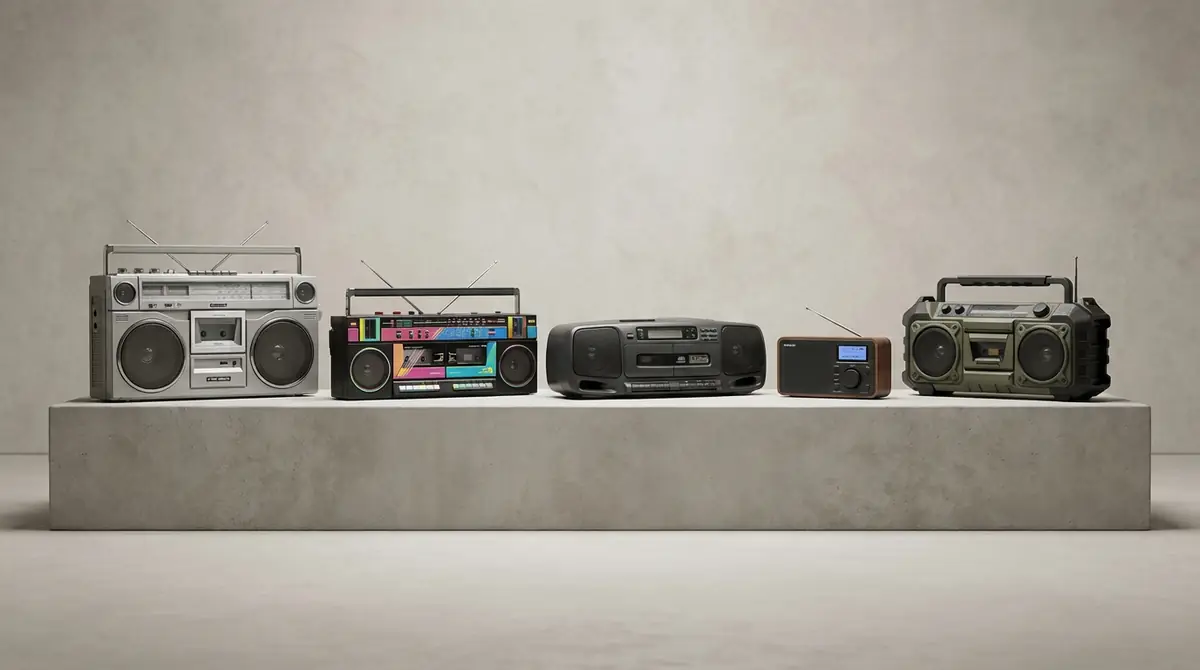 ラジカセと関連機器の種類と特徴|5つのタイプを解説