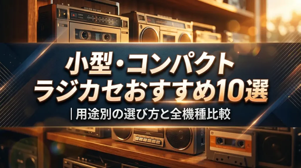 小型・コンパクトラジカセおすすめ10選｜用途別の選び方と全機種比較