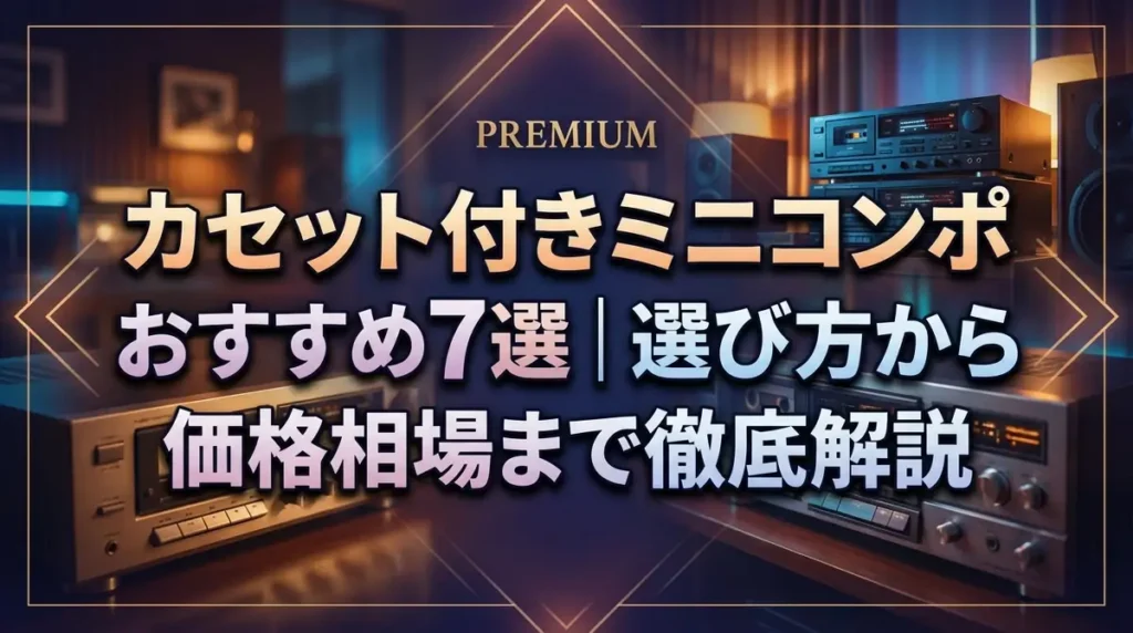 カセット付きミニコンポおすすめ7選｜選び方から価格相場まで徹底解説