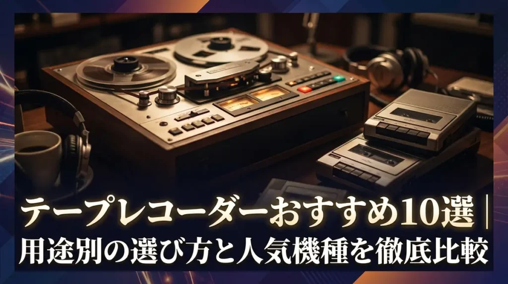 テープレコーダーおすすめ10選｜用途別の選び方と人気機種を徹底比較