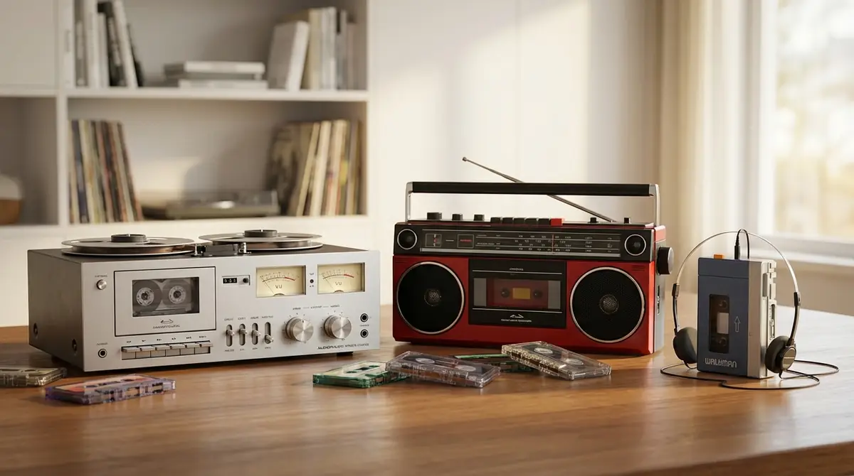 テープレコーダーの種類と特徴【カセットデッキ・ラジカセ・ポータブル】