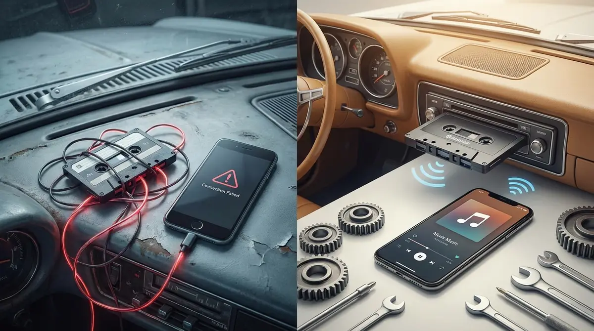 カセットアダプターBluetoothのよくあるトラブルと解決策