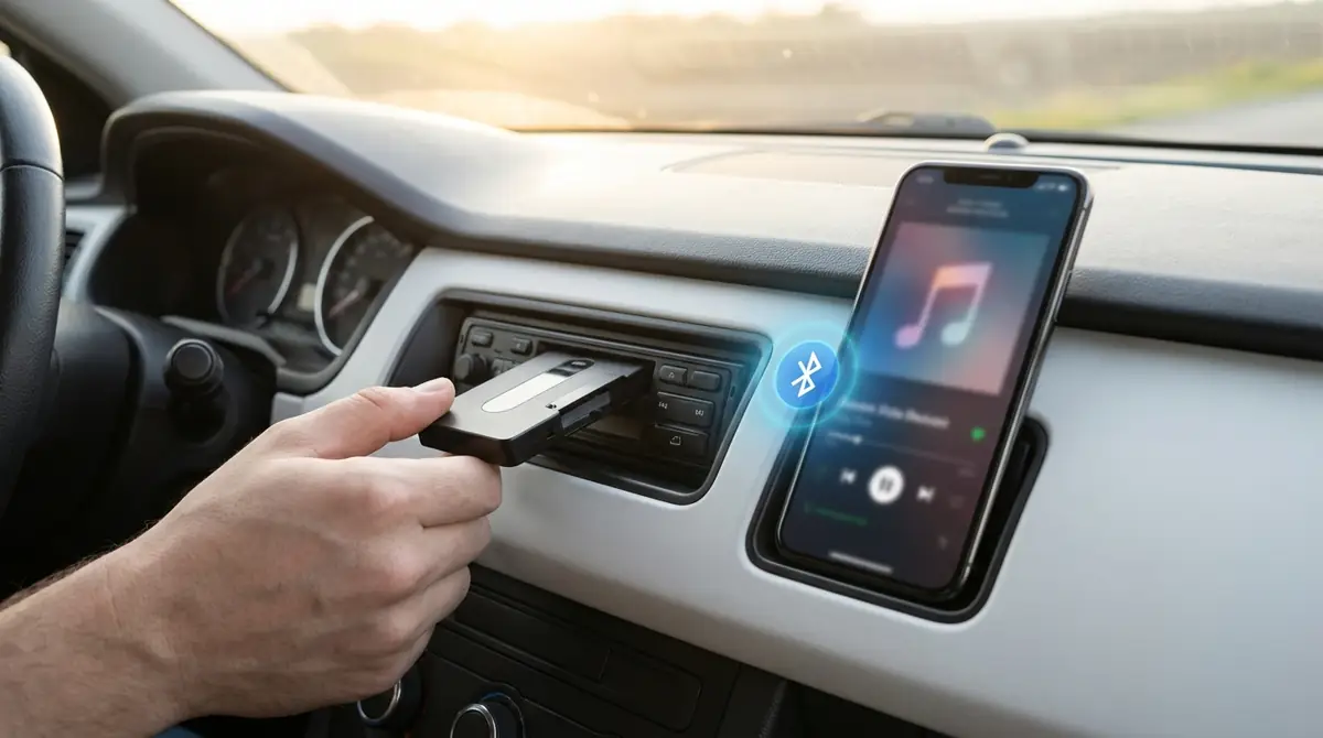 カセットアダプターBluetoothの使い方｜接続から再生まで5ステップ