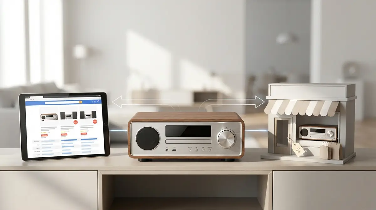 ミニコンポはどこで買う?購入先の比較