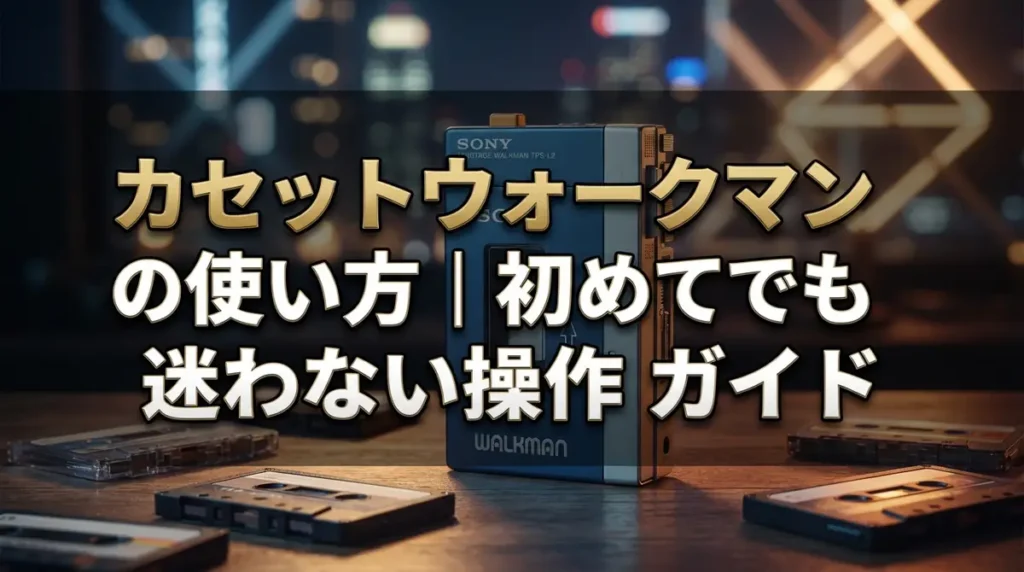 カセットウォークマンの使い方｜初めてでも迷わない操作ガイド