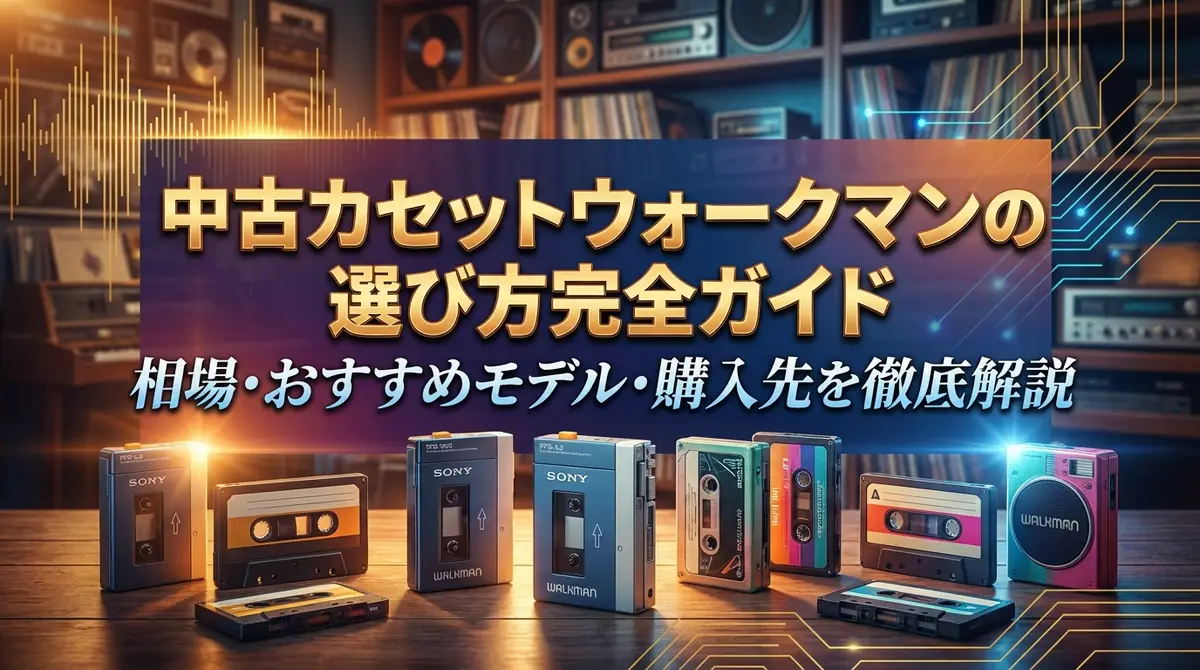 中古カセットウォークマンの選び方完全ガイド|相場・おすすめモデル・購入先を徹底解説