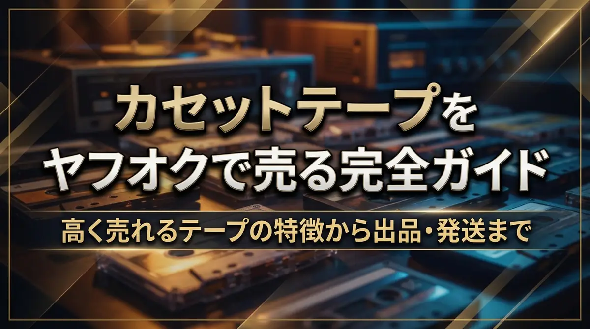 カセットテープをヤフオクで売る完全ガイド｜高く売れるテープの特徴から出品・発送まで
